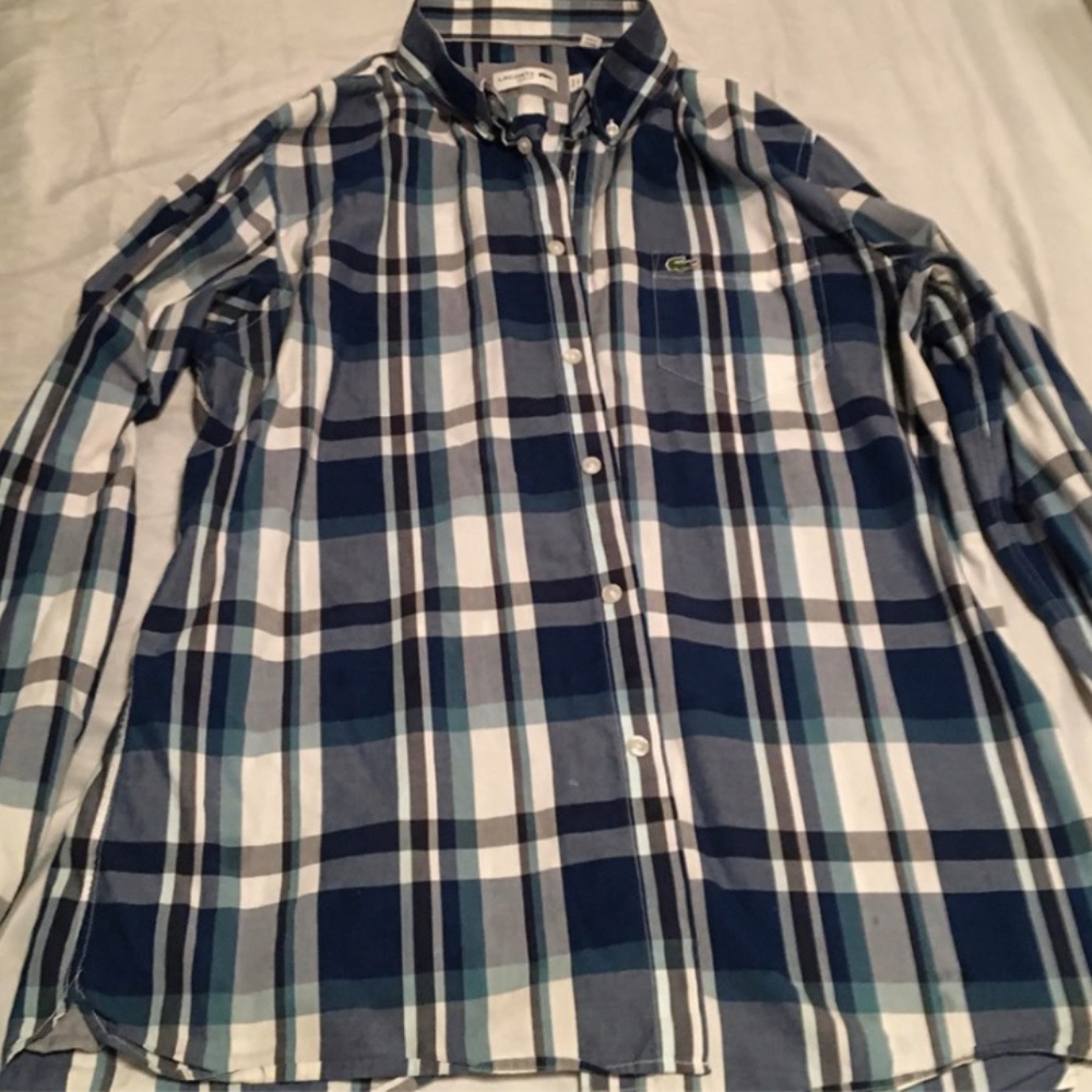 Lacoste Large Plaid Shirt